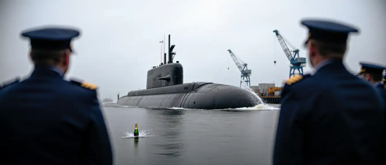 Новый стальной гигант: в Северодвинске спустили на воду атомный ракетоносец «Ульяновск»