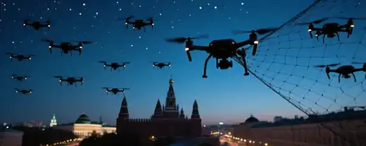 ПВО Зафиксировали и Сбили Первый Дрон, Направленный к Московскому Кластеру